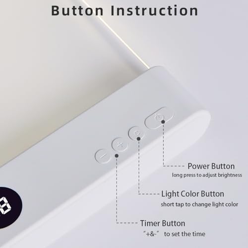 Book Light for Reading in Bed at Night Flat Reading Lights, White - Image 5
