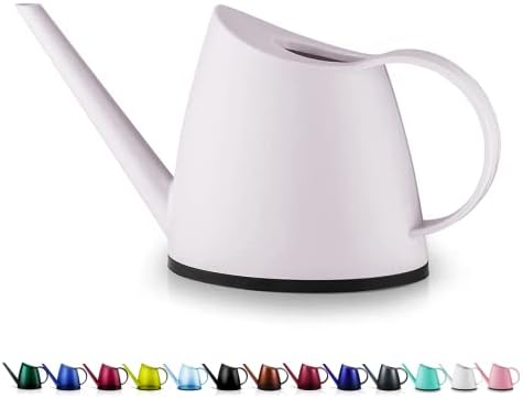 Small Indoor Plant Watering Can Long Spout 1.4L White by WhaleLife
