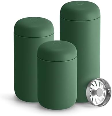 Fellow 12 oz Carter Move Travel Mug - Vacuum-Insulated Stainless Steel Travel Coffee Mug - Coffee Tumbler with Ceramic Interior and Splash Guard - Cargo Green - Image 5