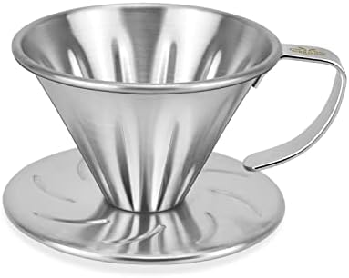 MERMOO YILAN Pour Over Coffee Dripper Stainless Steel Metal Filter Holder by MERMOOYILAN