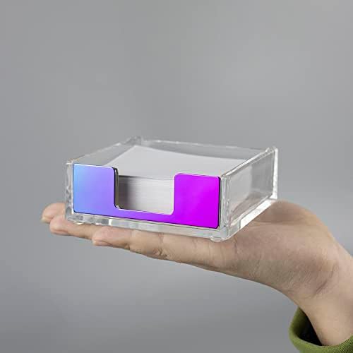 NatSumeBasics Rainbow Sticky Note Holder, Memo Holder Post Note Dispenser - Image 6