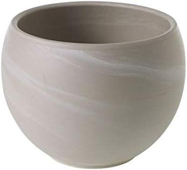 Astrid Ceramic Pot | Modern Pot Decor for Home or Office l Indoor and Outdoor Planter for Any Event Decorations (5.5"x 4" Tan) by Accent+Decor