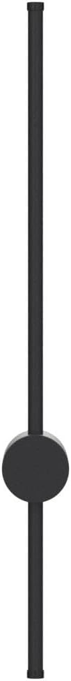 RC Dimmable Modern Plug in Wall Sconce Set of Two LED Black Wall Lights with Plug Dimmer 23.6 inches Wall Lamp with Memory Function Original Brand Lighting