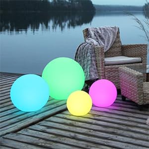 Outdoor LED Globe Orb Light, 16-inch Large LED Glowing Orb Ball Night Light - Image 5