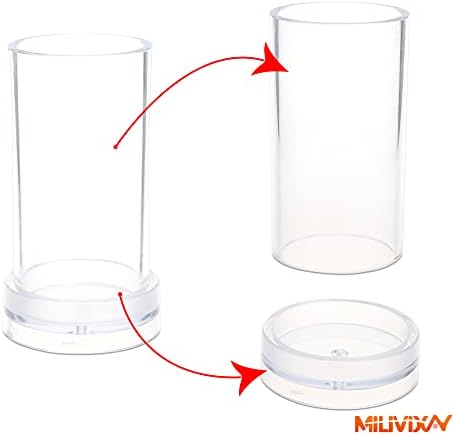 MILIVIXAY 3PCS Pillar Candle Molds - Plastic Cylinder Candle Mold Set for Candle Making-Candle Making Molds-60 Ft. of Wick, 50pcs Wick Stickers, 3pcs Wick Holders and 1pc Iron Wire Included as a Gift. - Image 6
