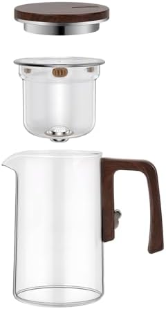 Magnetic Teapot, 24.3oz High Borosilicate Glass Teapot with Infuser, Loose Leaf Tea Steeper Pot, Heat Resistant Enchanti Tea Pot with Infusers for Herbal Leaf Brewing - Image 2