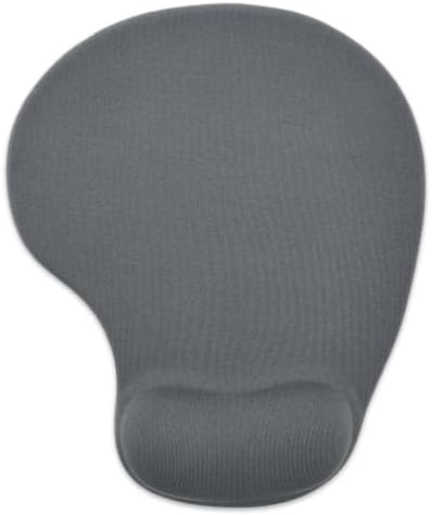 Office Mousepad with Gel Wrist Support - Ergonomic Gaming Desktop Mouse Pad Wrist Rest - Design Gamepad Mat Rubber Base for Laptop Computer -Silicone Non-Slip Special-Textured Surface (09Dark Grey) by DEMONCHEST