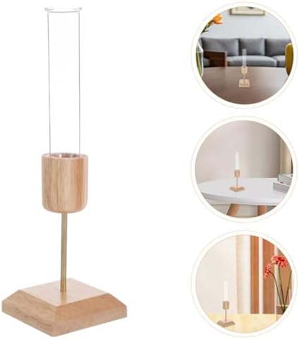 Wooden Plant Propagation Station 2pcs with Glass Tubes Rustic - Image 7