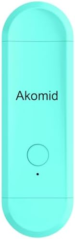 Akomid USB Rechargeable Book Light for Reading in Bed, 8 LEDs Bookmark Style Clip on, Eye-Cared Amber Light Mode for Kids, Blue Light Blocking, Stepless Dimming, Lake Blue by Akomid
