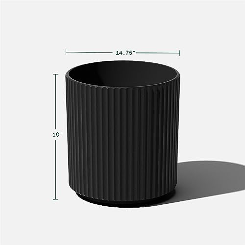 Veradek Demi Series Planter - Large Round Outdoor Planter - Image 3