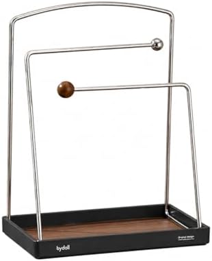 Walnut Desktop Organizer, 2 Tier Desk Organizer with Multiple Compartments, Wooden Office Desk Organizer for Home Office, Light Luxury by Unknown