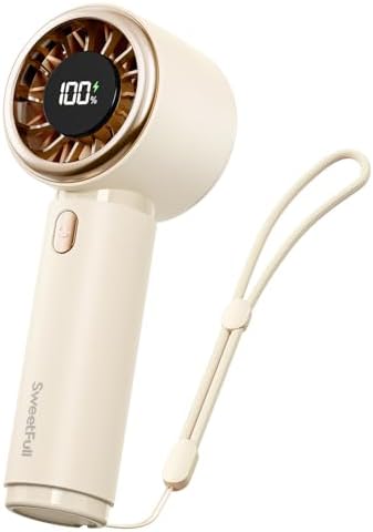 SWEETFULL Portable Handheld Fan, Mini Rechargeable Personal Hand Fan by SWEETFULL