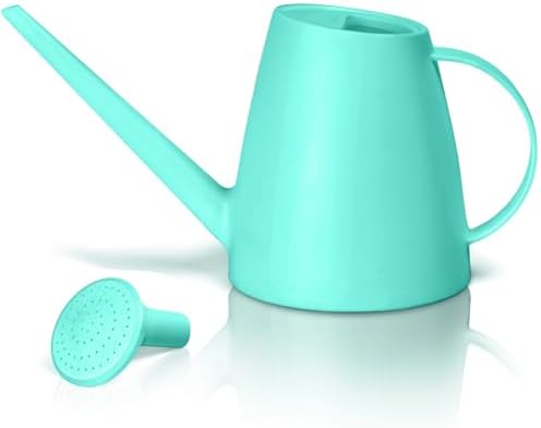 Plastic Watering Can - for Indoor and Outdoor House Plant Garden - with Long Spout - 1/2 Gallon - SkyBlue by Unknown