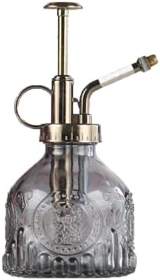 Plant Mister in Glass 200ML, Small Spray Bottle with Plastic Top Pump, Fine Mist Decorative Sprayer Tiny Watering Can Gift for Indoor Outdoor Succulent House Plant (DEEP Grey) by TOMEEX