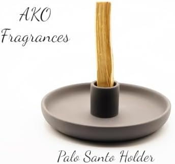 4 in 1 Incense Burner Holder - Multi-Purpose Ceramic Incense Stick Holder, Palo Santo Holder for Clean Burning, Sage Meditation Burner Set, Candle Holder for Aromatherapy (Matte Charcoal Black) - Image 5