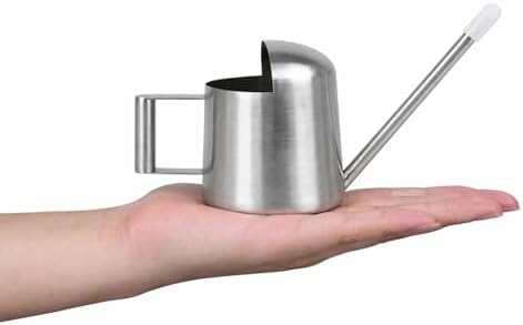 IMEEA Mini Watering Can for Succulents & Bonsai Tiny Stainless Steel Indoor Plant Watering Can with Long Spout for Small Desk Plants, 11oz/300ml - Image 3