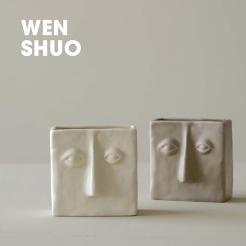 WENSHUO Ceramic Pen Holder, Pencil Holder for Desk, Desk Accessories, Crème - Image 4