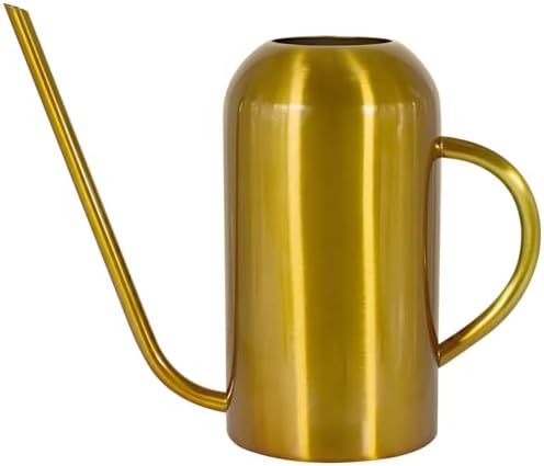 Watering Can Indoor Outdoor Plants, 50oz/1500ml Garden Long Spout Watering Cans, Stainless Steel Plants Watering Can Pot for Indoor House Plants Bonsai Flower Decorative by Chemlliy