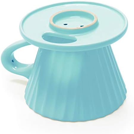 Chantal "Lotus ceramic pour over coffee dripper, 8 ounces (Aqua) - Image 4