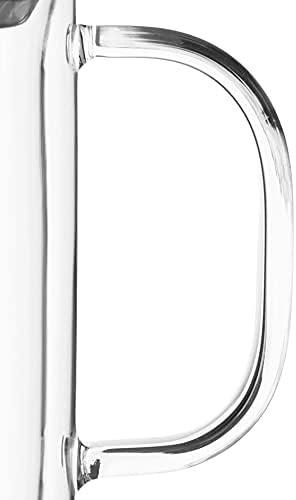 VIVA Minima Double Wall Glass Balance Tea Mug with Mesh Infuser and Wood Lid- 500 ml / 17 oz - Image 4