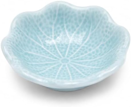 Ceramic Jewelry Dish Tray, Lotus Flower Tray, Elegant Vanity Trinket Holder for Rings Earrings Necklace, Minimalist Decorative Organizer Plate for Nightstand Desk Bathroom, Gift for Women by Unknown