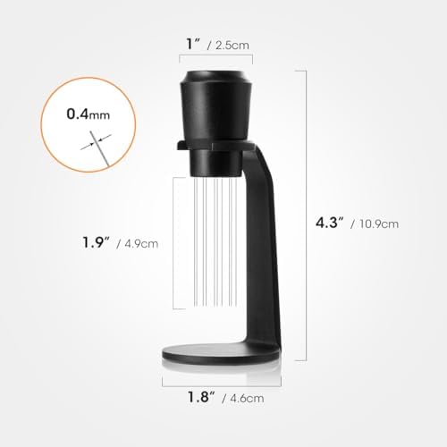 Aieve WDT Tool Espresso, Magnetic Coffee Distribution Tool Compatible with Ninja Luxe Cafe, 10 Needle Coffee Stirrer for Breville Barista Espresso Accessories (Magnetic & Adhesive Mount) - Image 6