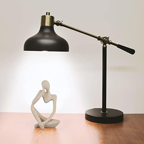 Sandstone Resin Thinker Statue Style Abstract Sculpture, Sandstone, Left - Image 3
