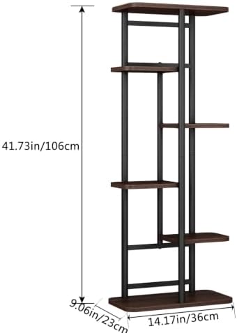 LINZINAR Plant Stand Indoor 6 Tier Metal Corner Tall Flower Shelf - Image 6