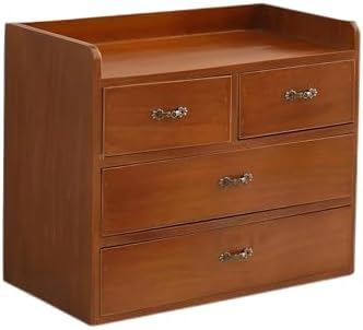 Xiaoyez Desk drawer organizer ，wooden desk organizer，desktop organizer with drawers，countertop drawers，4 drawer storage organizer，office organization，office organization and storage - Image 5