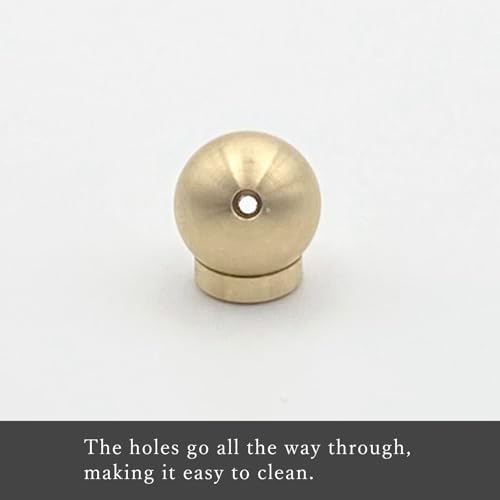 KOFUAN Brass Incense Holder Ball & Stand Set for Japanese Incense Minimalist Design Made in Japan Modern & Stylish Home Decor - Image 5