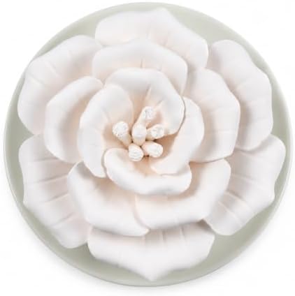 Passive Diffuser for Essential Oils, Ceramic Flower Decor(Peony) by oumeiben