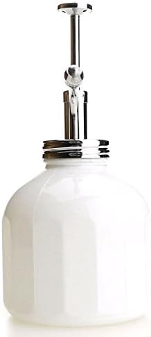 Plant Mister- White Color Glass Bottle & Brass Sprayer (Chrome) - Image 4