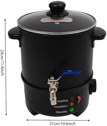 Wax Melter for Candle Making, 4 Liter Large Electric Wax Melting Pot Easy Pour Spout, Electric Non-Stick Candle Wax Melter Pot DIY Candle Making Kit w/ Adjustable Temperature for Candle Soap Cream - Image 6