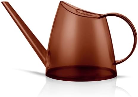 Small Indoor Plant Watering Can Long Spout 1.4L Brown by WhaleLife
