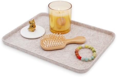 Welaxy Felt Tray Lid for Storage Bin Drawer Organizer Oatmeal Cap of Box by Welaxy