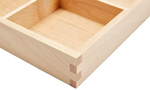 pandapark Wood Organizer Tray,Black Walnut,Desk & Drawer Storage Box (Maple Master) - Image 6