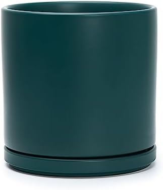 D'vine Dev 8 Inch Ceramic Planter Pot, Teal, 94-O-D-9 by DvineDevPlanterPotsandStand