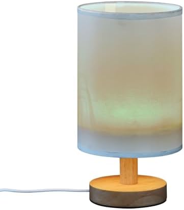 Light Sky Blue Pattern Bedside Table Lamp for Bedroom Small Lamps for Nightstand Lamp with USB Ports LED Table Lamps for Living Room Dorm Kids Room Office Home - Image 2