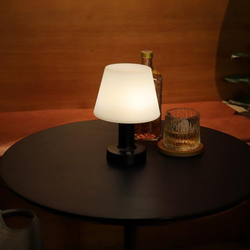 Cordless Rechargeable Mushroom Table Lamp, Dimmable 3-Color Night Light - Image 3