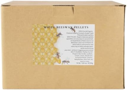 Pure & Natural 10-LB White Beeswax Pellets - Perfect for Your DIY Projects - Image 2