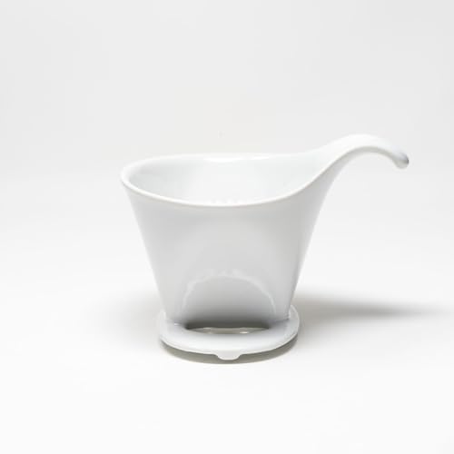 ZERO JAPAN - Bee House Pour Over Coffee Dripper - Ceramic Coffee Maker with Elegant Peek Hole, Drip Cone Brewer Coffee Gifts, Brewing Accessories - White, Standard Size - Image 5