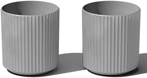 Veradek Demi Series Planter - Large Round Outdoor Planter by VeradekOutdoor