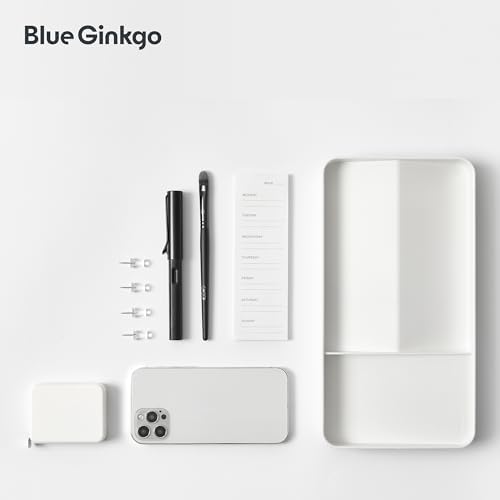 BLUE GINKGO Desk Organizer Tray, White, Made in Korea - Image 5