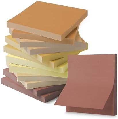 Mr. Pen- Sticky Notes, 3"x3", 12 Pads, 600 Sheets, Vintage Brown by MrPen