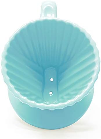 Chantal "Lotus ceramic pour over coffee dripper, 8 ounces (Aqua) - Image 3