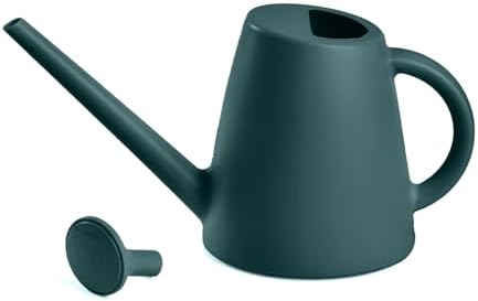 ZXJ Plant Watering Cans for Indoor and Outdoor Home Garden Plants - with Long Spout - Blackish Green - 1/2 Gallon by ZXJ