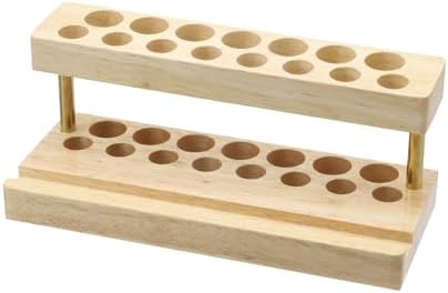 Crapyt Wooden Pen Display Stand with 15 Slots and Cell Phone Stand by Crapyt