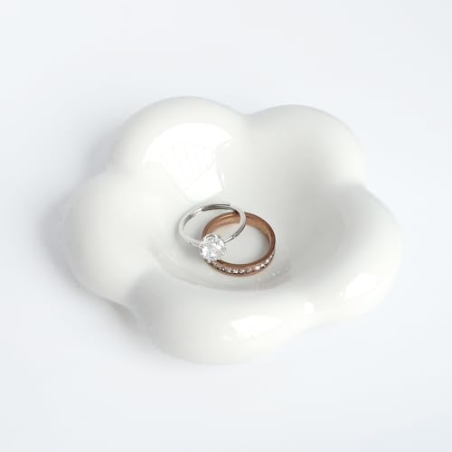 White Cloud Shape Ring Dish Jewelry Tray Organizer by Ardax
