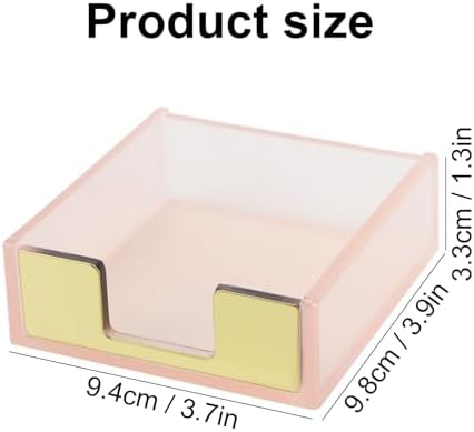 MultiBey Pink Sticky Notes Memo Pad Holder Dispenser - Image 4