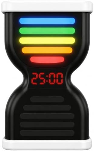 KADAMS Pomodoro Timer, Visual timer for Kids with Light Flow, Flip Timer 25/5 min, Custom Countdown Count-up, USB-C Rechargeable, Silent,Study for Productivity, Student ADHD Gift Work Classroom Office by KADAMS